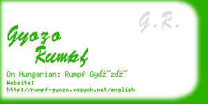 gyozo rumpf business card